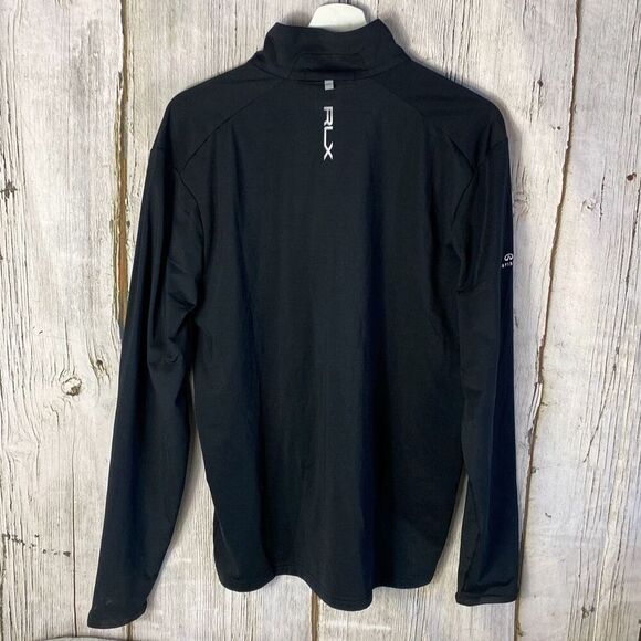 Ralph Lauren RLX Performance Quarter-Zip Pullover Black NWT Size m 200 - Picture 8 of 12